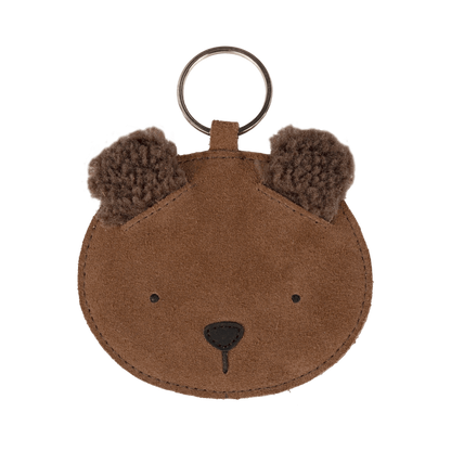 Pouty Chain | Fluffy Bear | Teddy Brown Suede