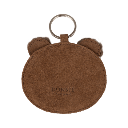 Pouty Chain | Fluffy Bear | Teddy Brown Suede