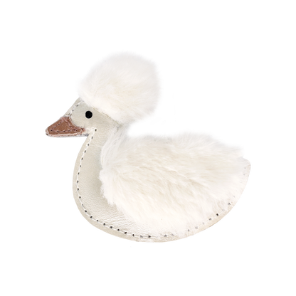 Chiem Clip | Duck | Off White Metallic Leather