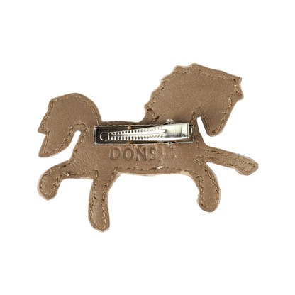 Chiem Clip | Pony | Truffle Metallic Nubuck