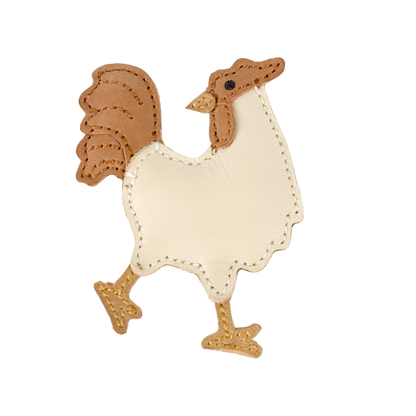 Chiem Clip | Rooster | Cream Leather