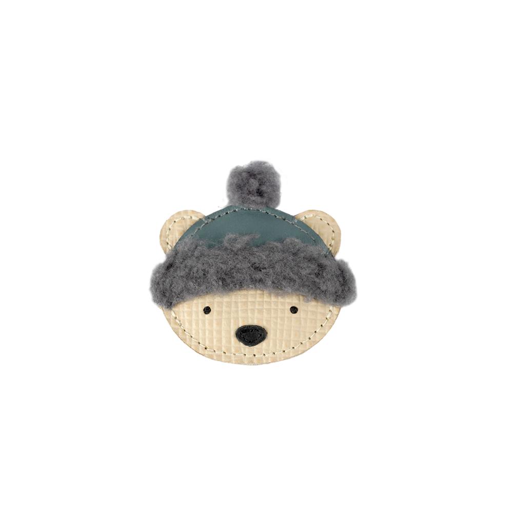 Stanzen Clip | Polar Bear | Cream Scored Leather