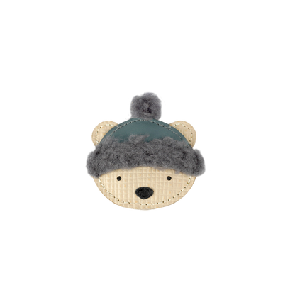 Stanzen Clip | Polar Bear | Cream Scored Leather