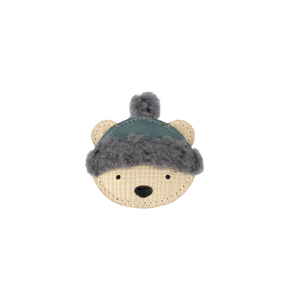 Stanzen Clip | Polar Bear | Cream Scored Leather