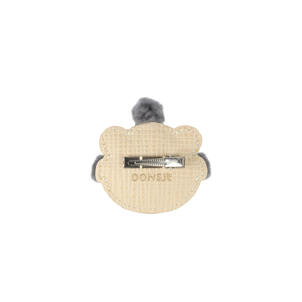 Stanzen Clip | Polar Bear | Cream Scored Leather
