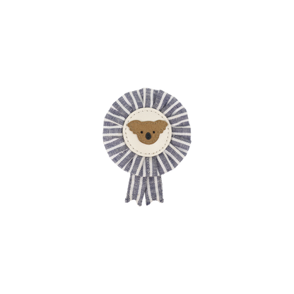 Feis Clip | Koala | Navy - Off-White Striped