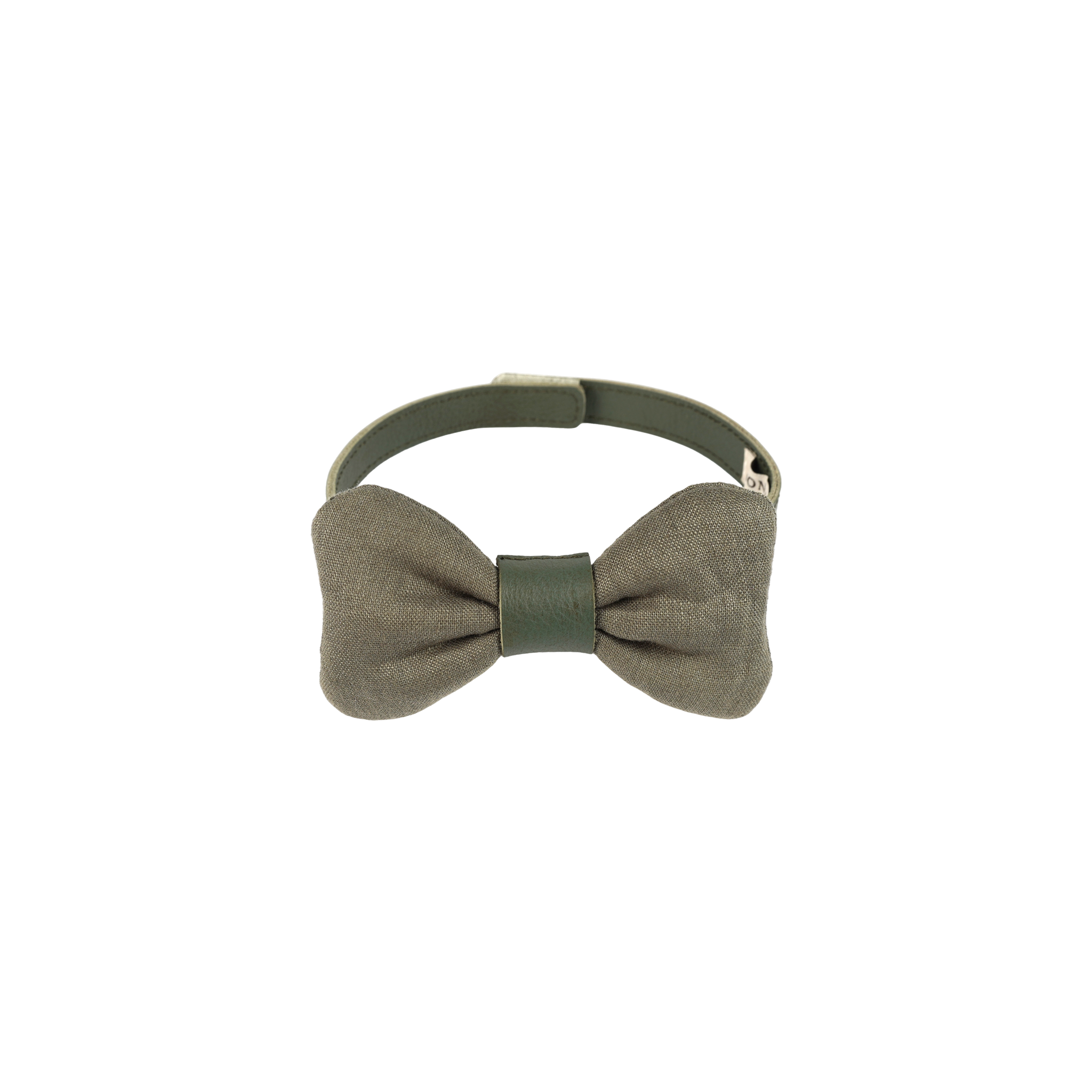 Murro Bow Tie | Olive Leather