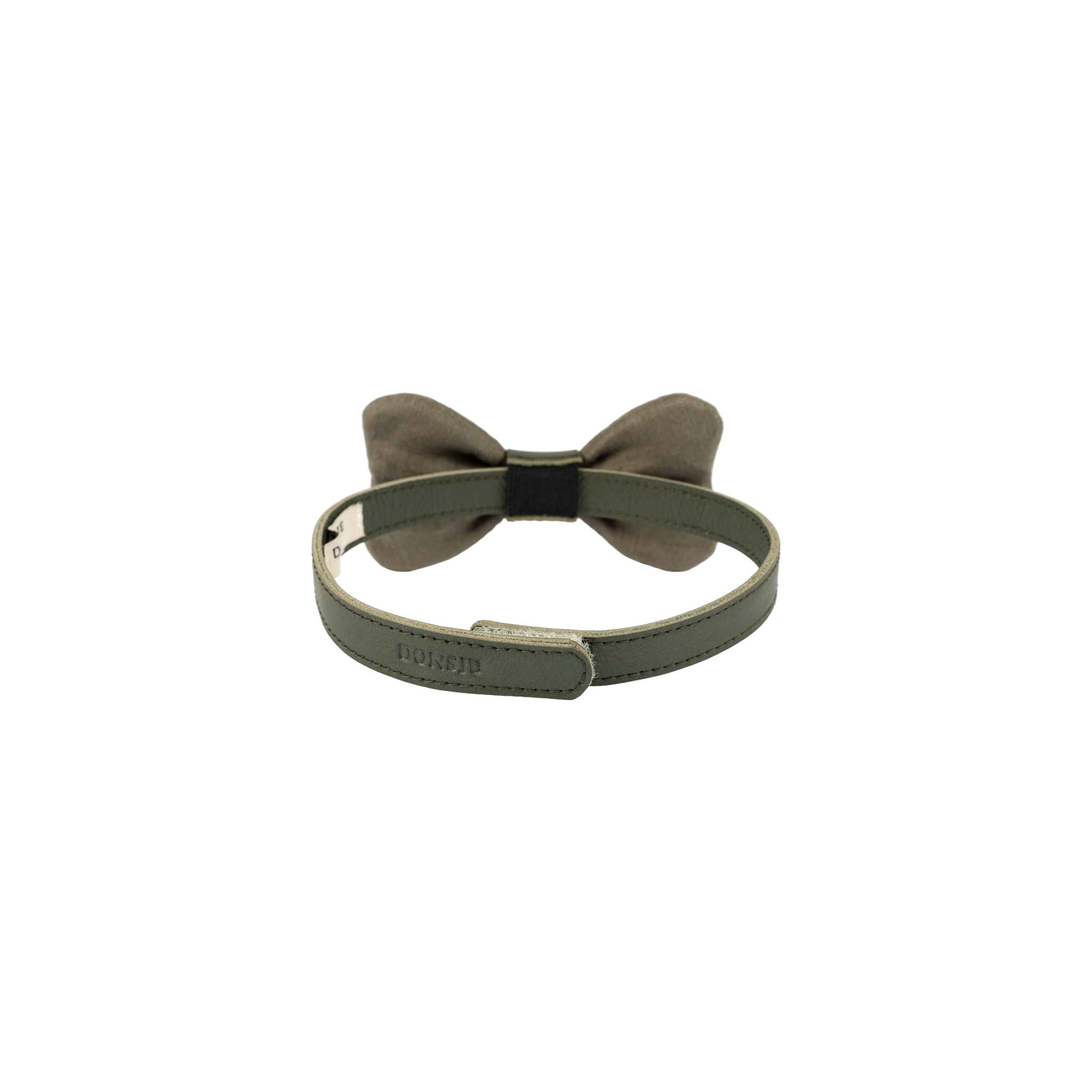 Murro Bow Tie | Olive Leather