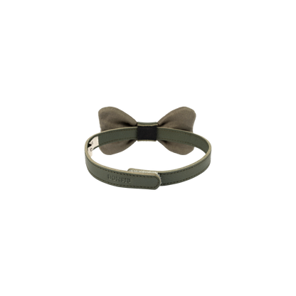 Murro Bow Tie | Olive Leather