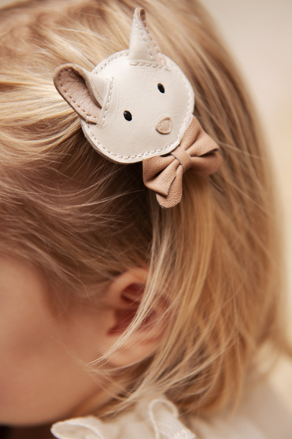 Pua Clip | Kitten | Off White Leather
