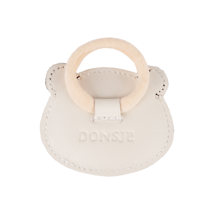 Josy Classic Hair Tie | Panda | Off White Leather