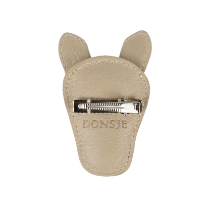 Josy Special Hairclip | Horse | Ivory Classic Leather