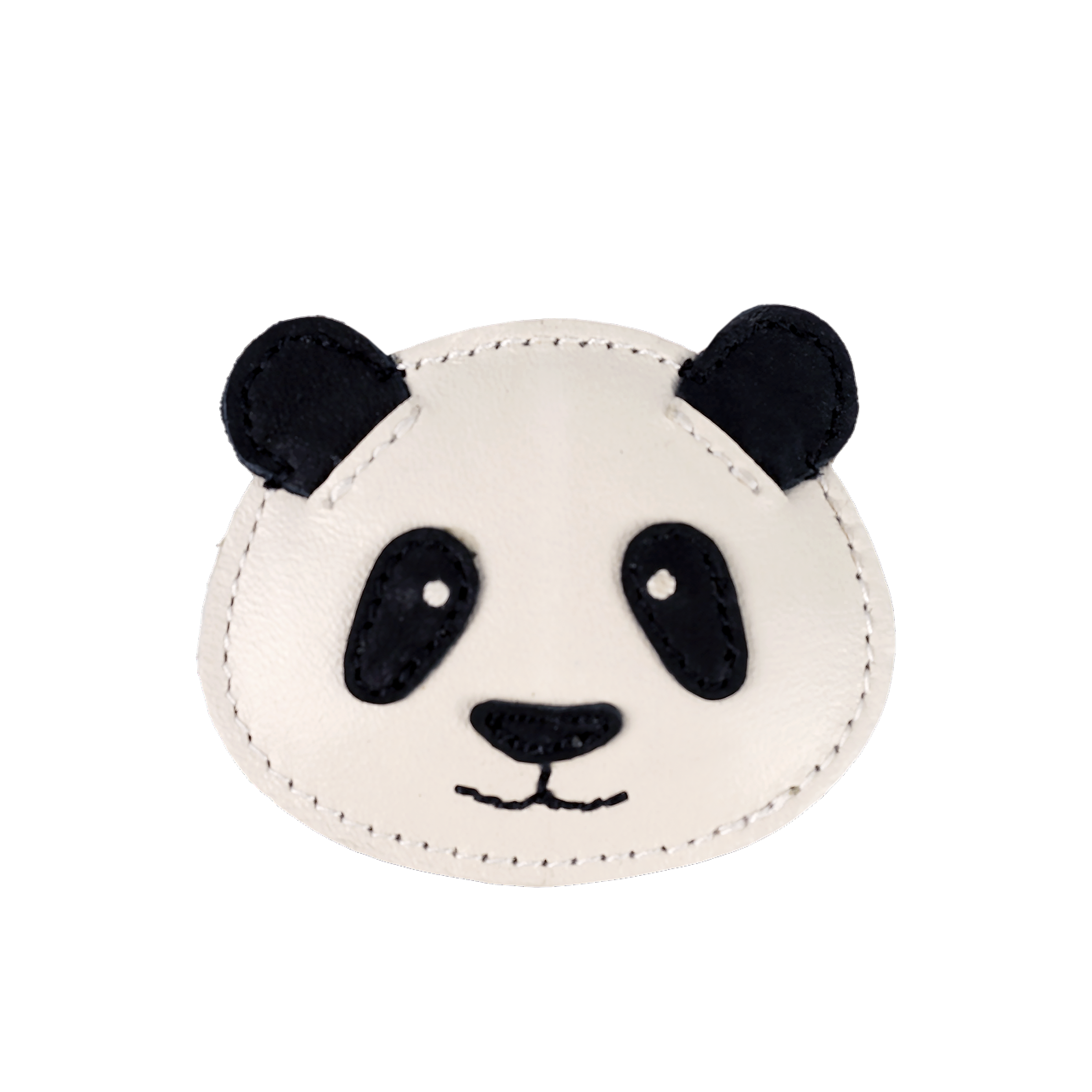 Josy Classic Hairclip | Panda | Off White Leather