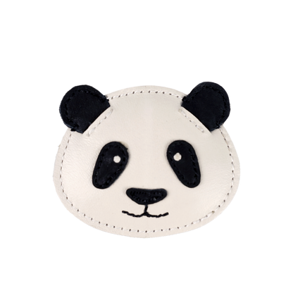 Josy Classic Hairclip | Panda | Off White Leather