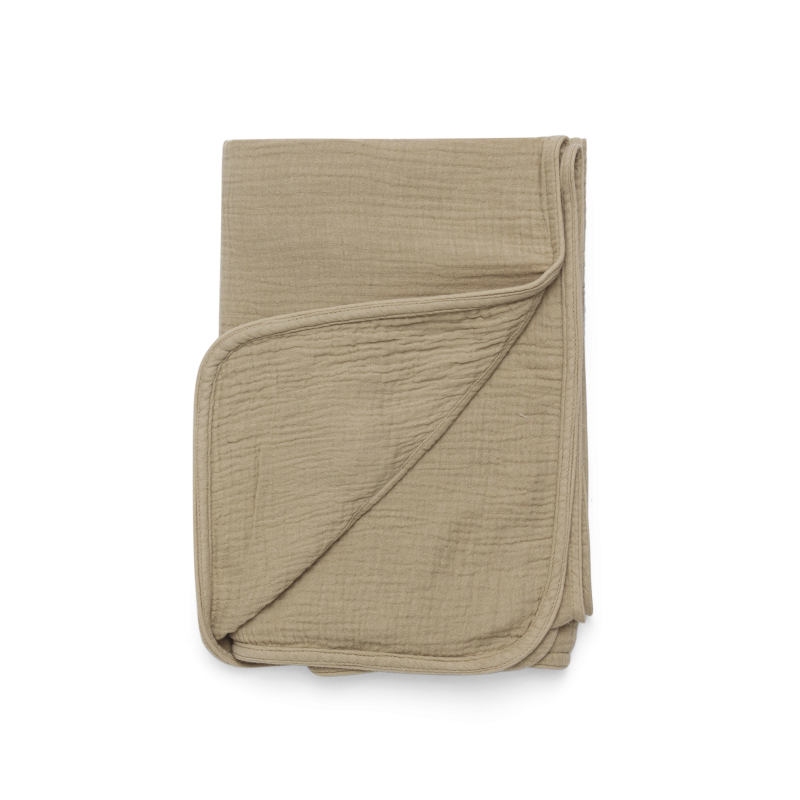 Ploekie Muslin Blanket XL | Bear | Taupe