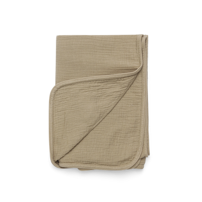 Ploekie Muslin Blanket XL | Bear | Taupe