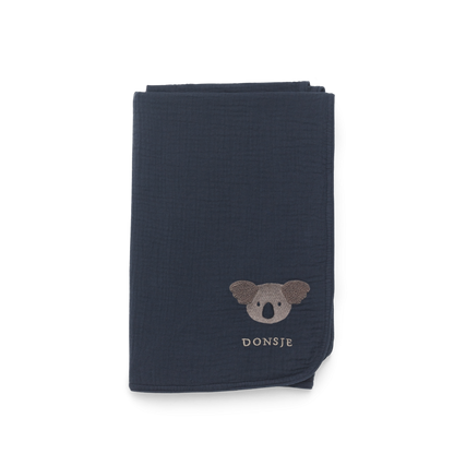 Ploekie Muslin Blanket XL | Koala | Blue Marine