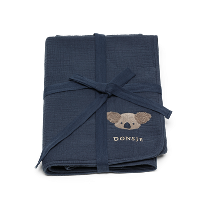 Ploekie Muslin Blanket XL | Koala | Blue Marine