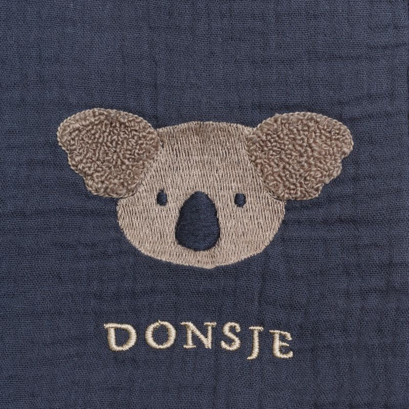 Ploekie Muslin Blanket XL | Koala | Blue Marine