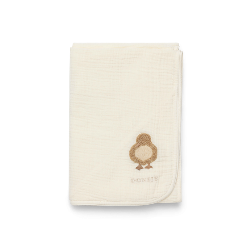 Ploekie Muslin Blanket XL | Duckling | Warm White