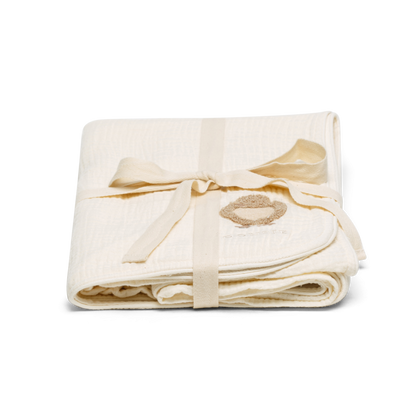 Ploekie Muslin Blanket XL | Duckling | Warm White