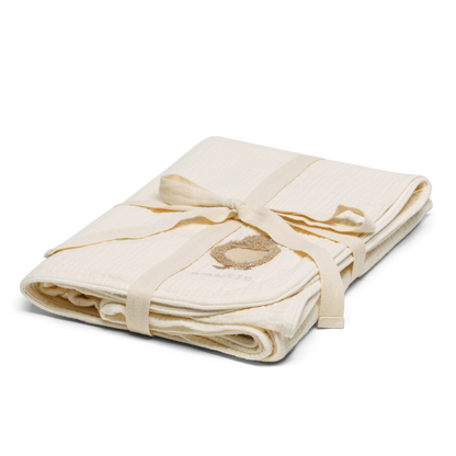 Ploekie Muslin Blanket XL | Duckling | Warm White