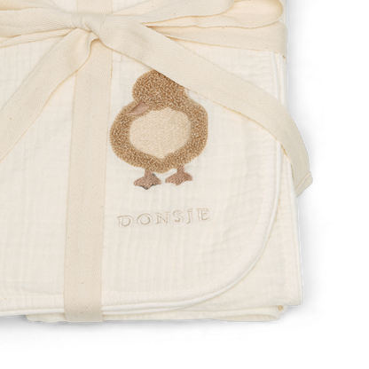 Ploekie Muslin Blanket XL | Duckling | Warm White