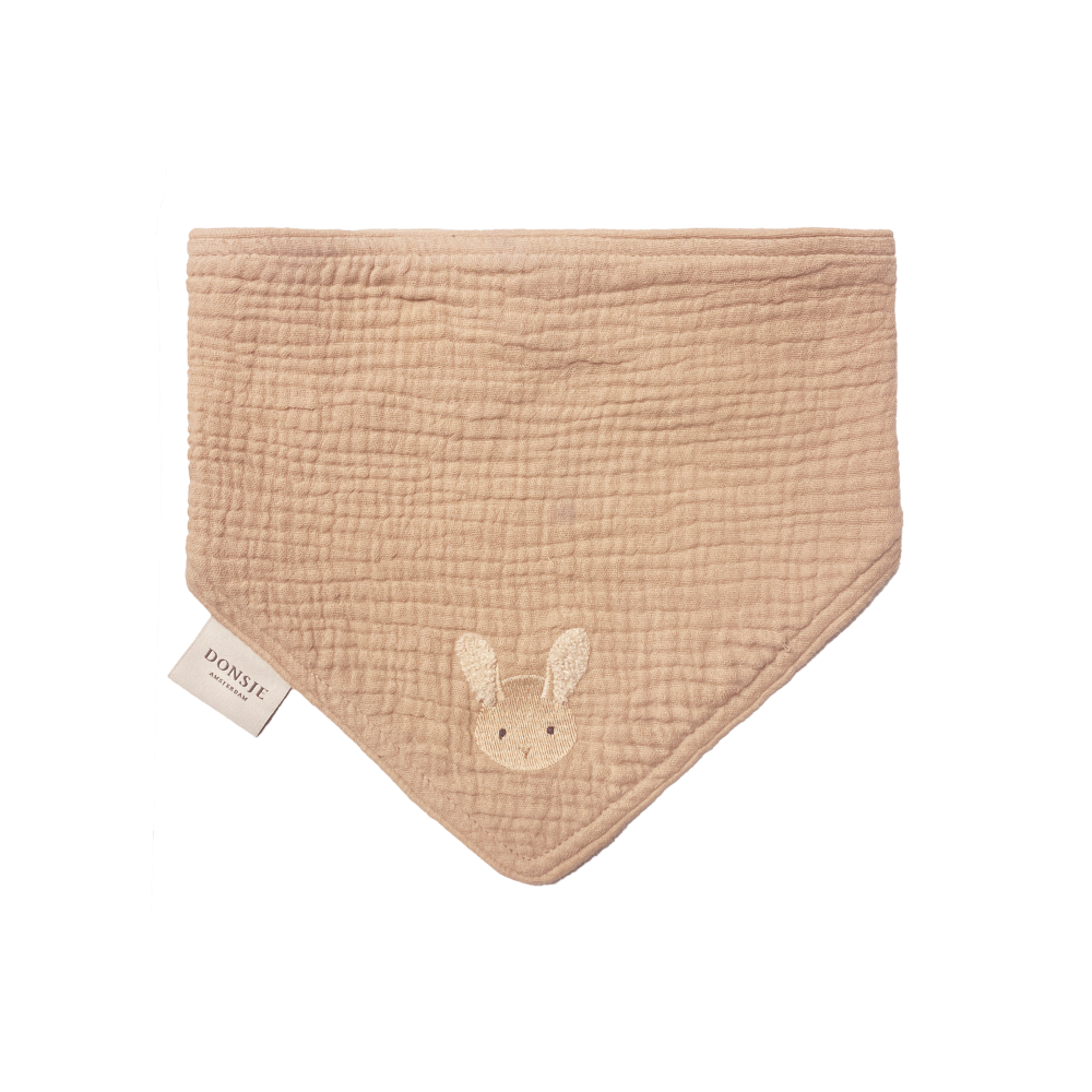 Bintje Bib | Fluffy Bunny | Rose Mocha