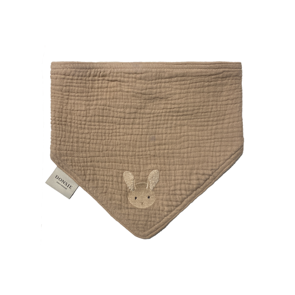 Bintje Bib | Fluffy Bunny | Rose Mocha