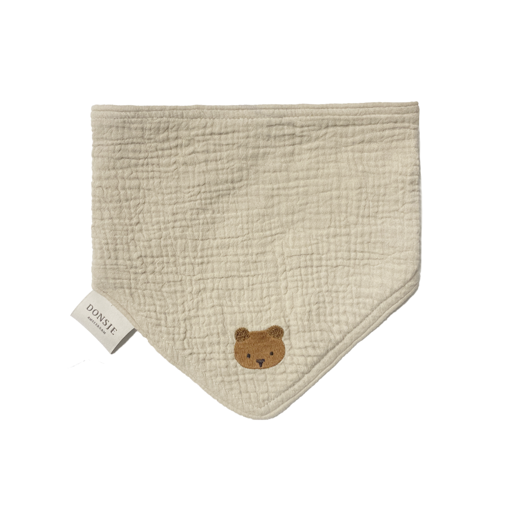 Bintje Bib | Bear | Taupe