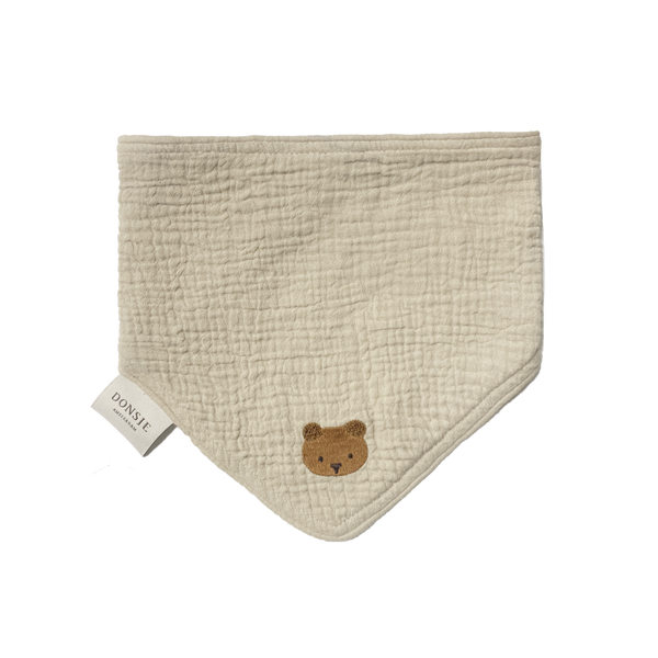 Bintje Bib | Bear | Taupe