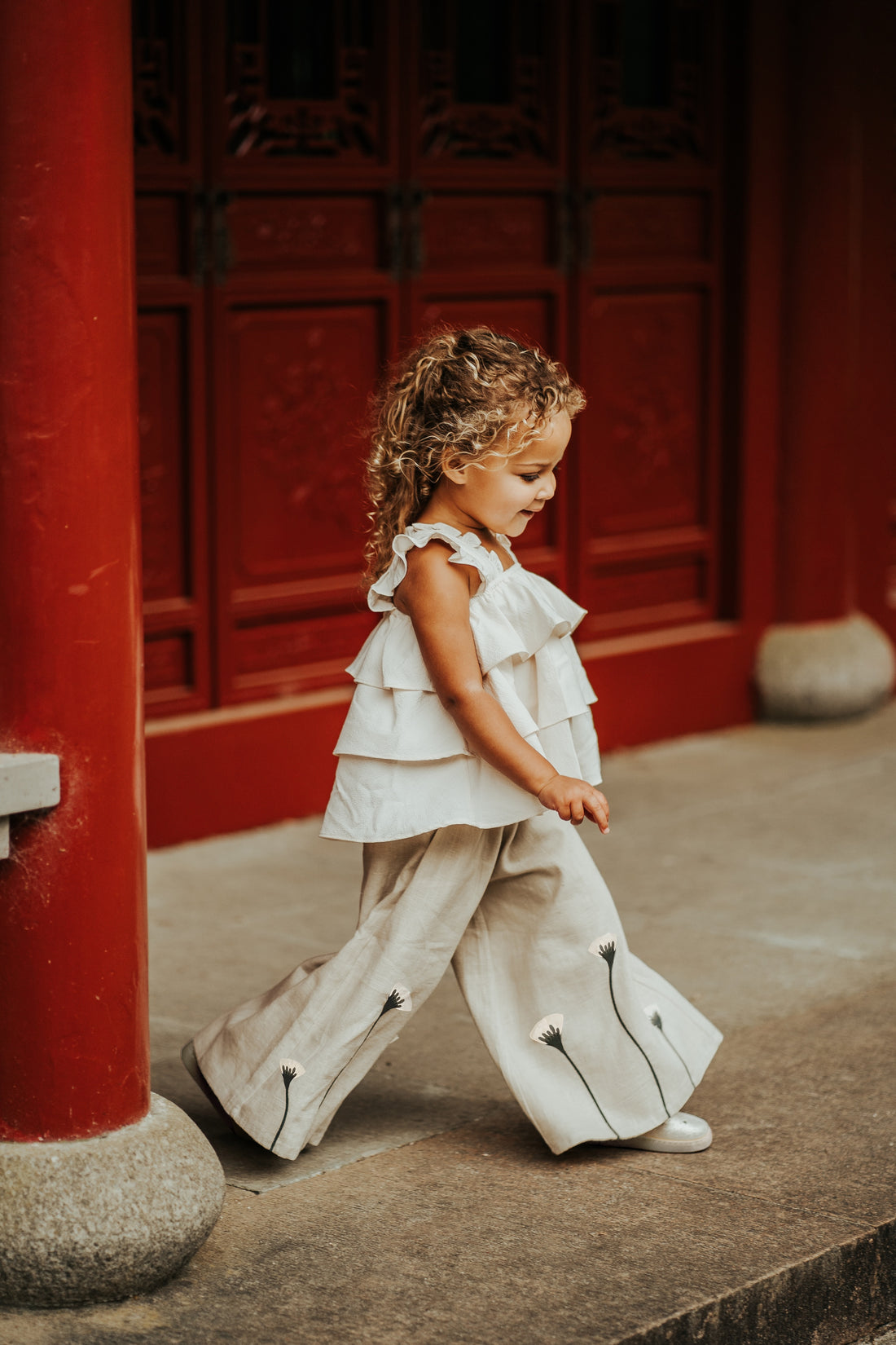 Fifis Linen Trousers | Poppy | Soft Sand