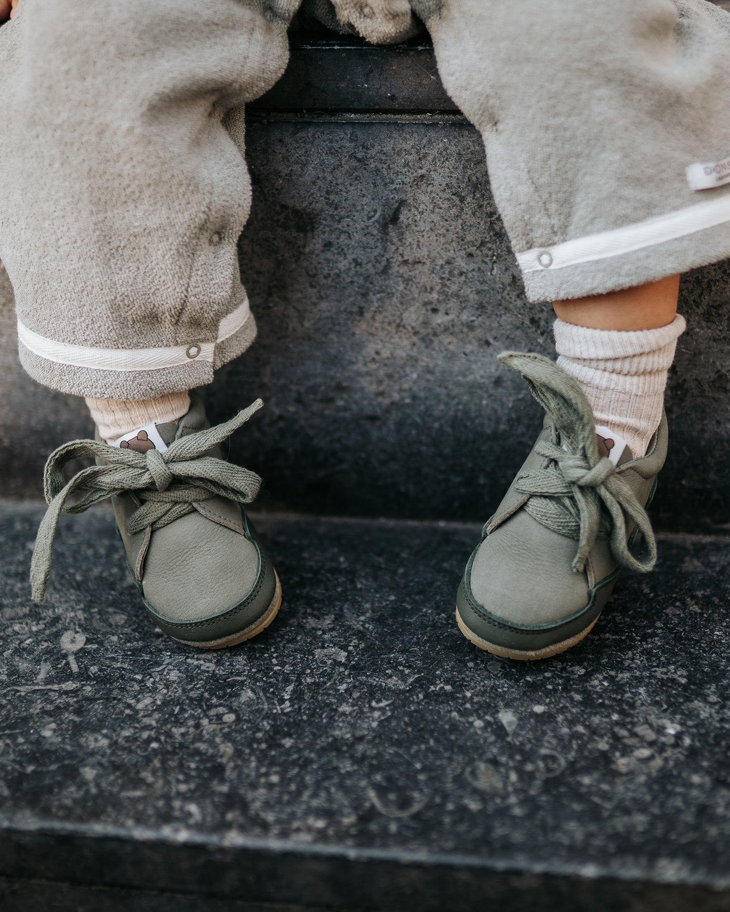 Duuk Sneakers | Bear | Stone Nubuck