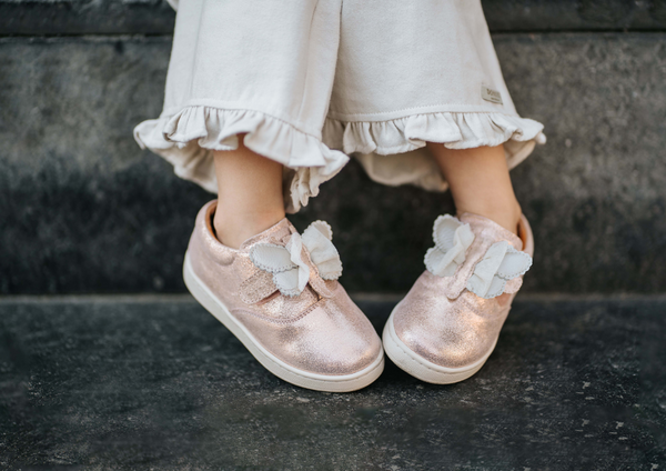 Hadria Sneakers | Shimmer Libelle | Powder Metallic Leather