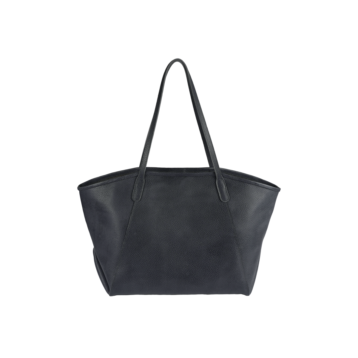 Adair Tote Bag | Alpaca | Petrol Grain Leather