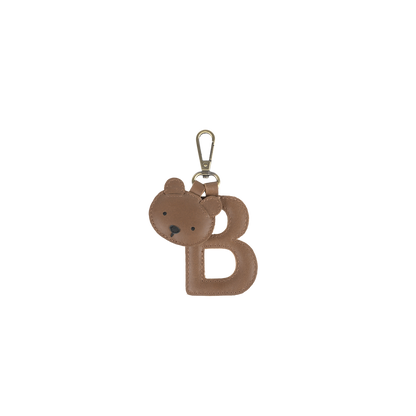 Alphabet Keychain Large | B | Cognac Classic Leather