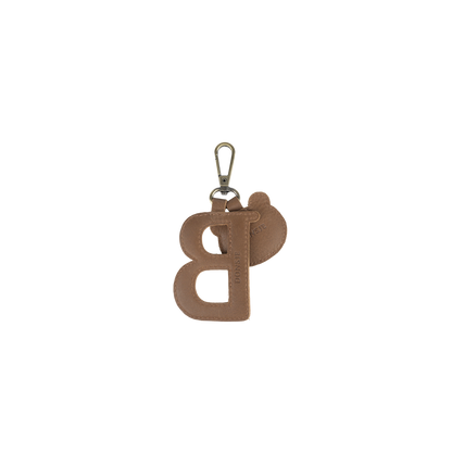 Alphabet Keychain Large | B | Cognac Classic Leather