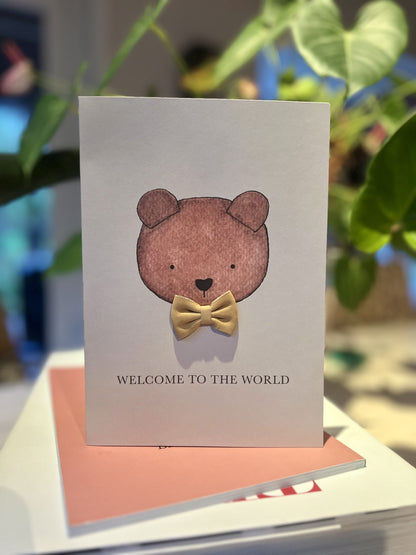 Kio Postcard | Welcome | Khaki Nubuck