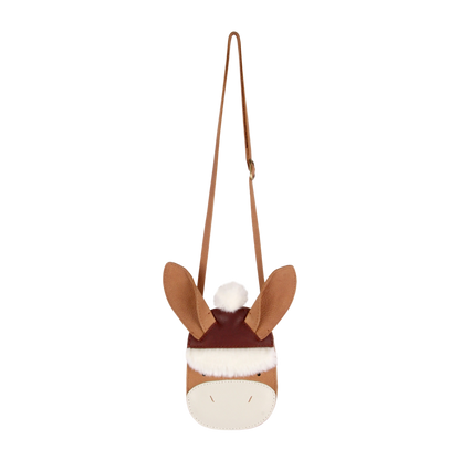 Britta Exclusive Purse | Winter Donkey | Nutmeg Leather