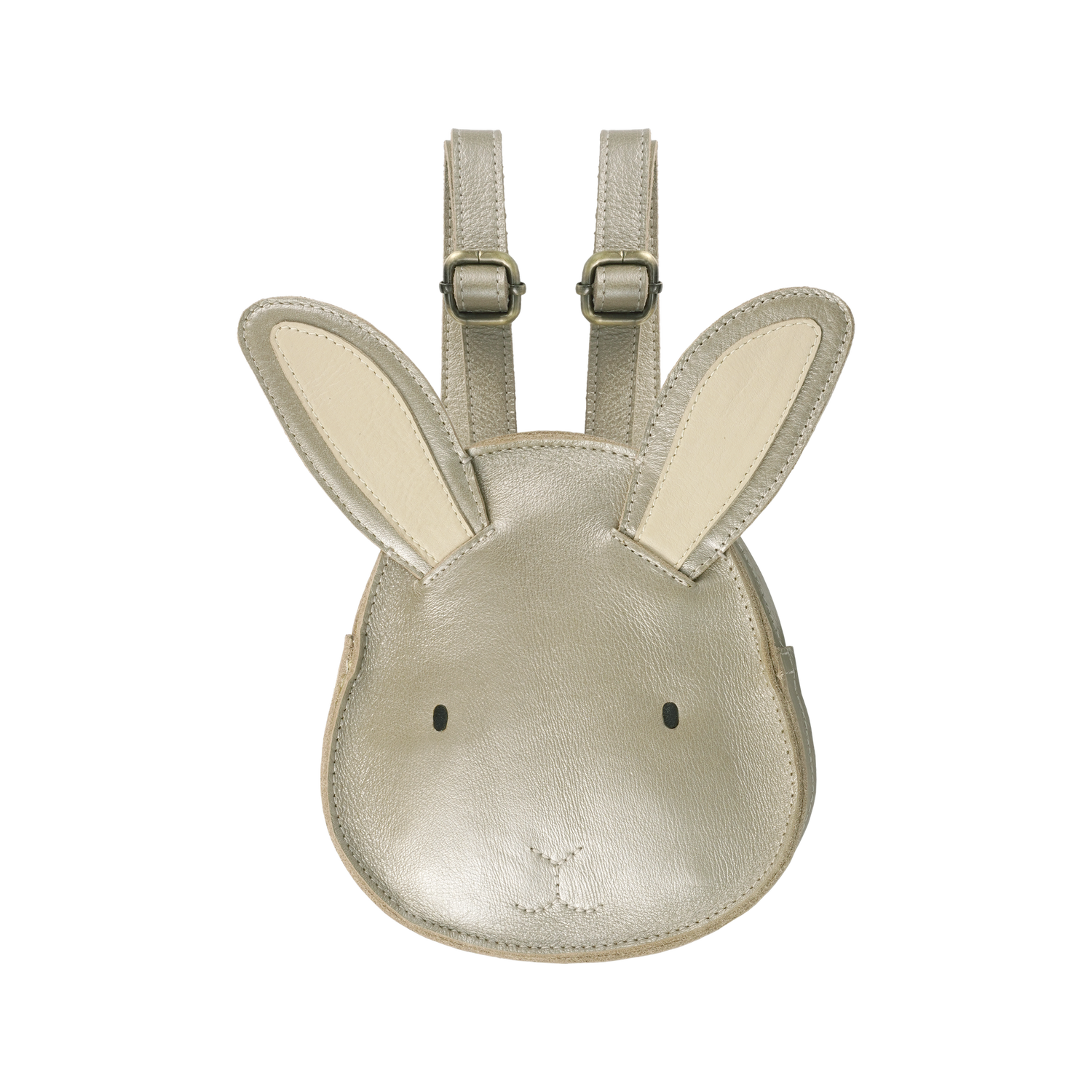 Buna Exclusive Backpack | Bunny | Champagne Metallic Leather