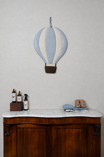Gomi Ornament Medium | Air Balloon | Light Grey Metallic Nubuck