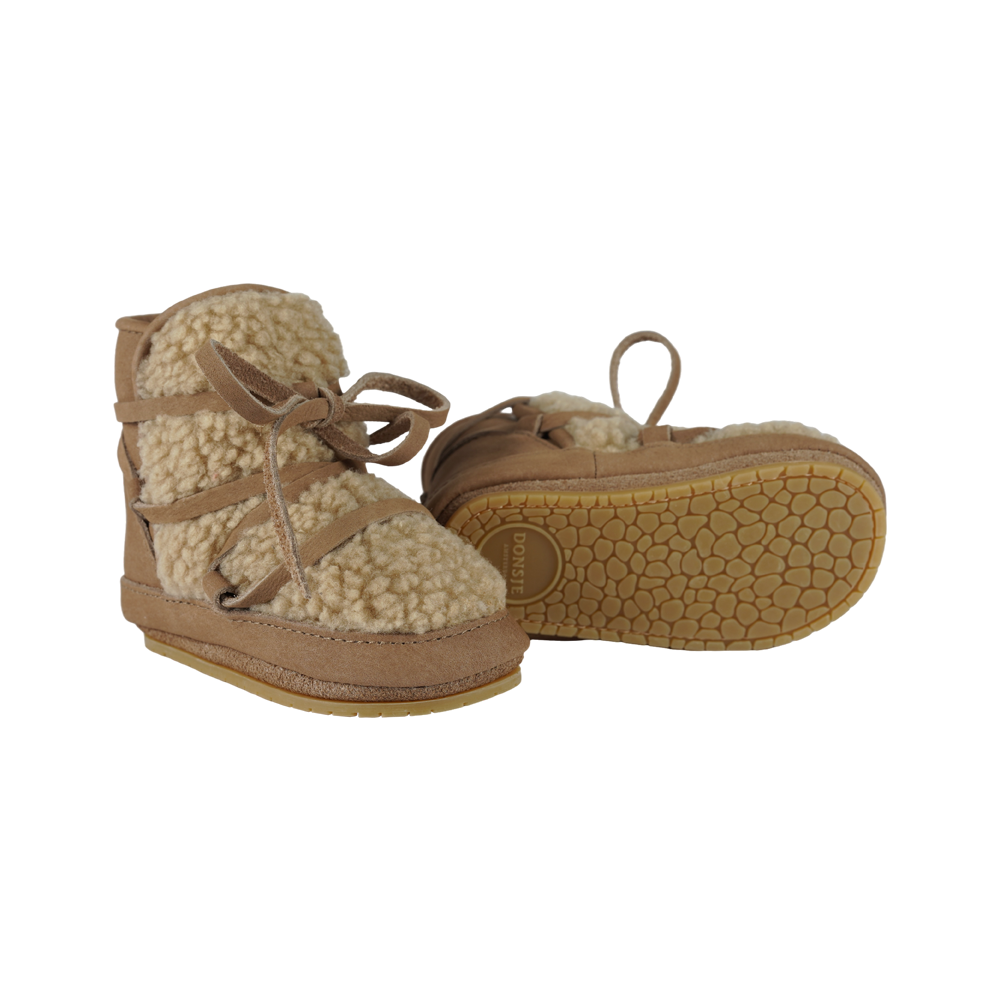 Cassi Booties | Truffle Nubuck
