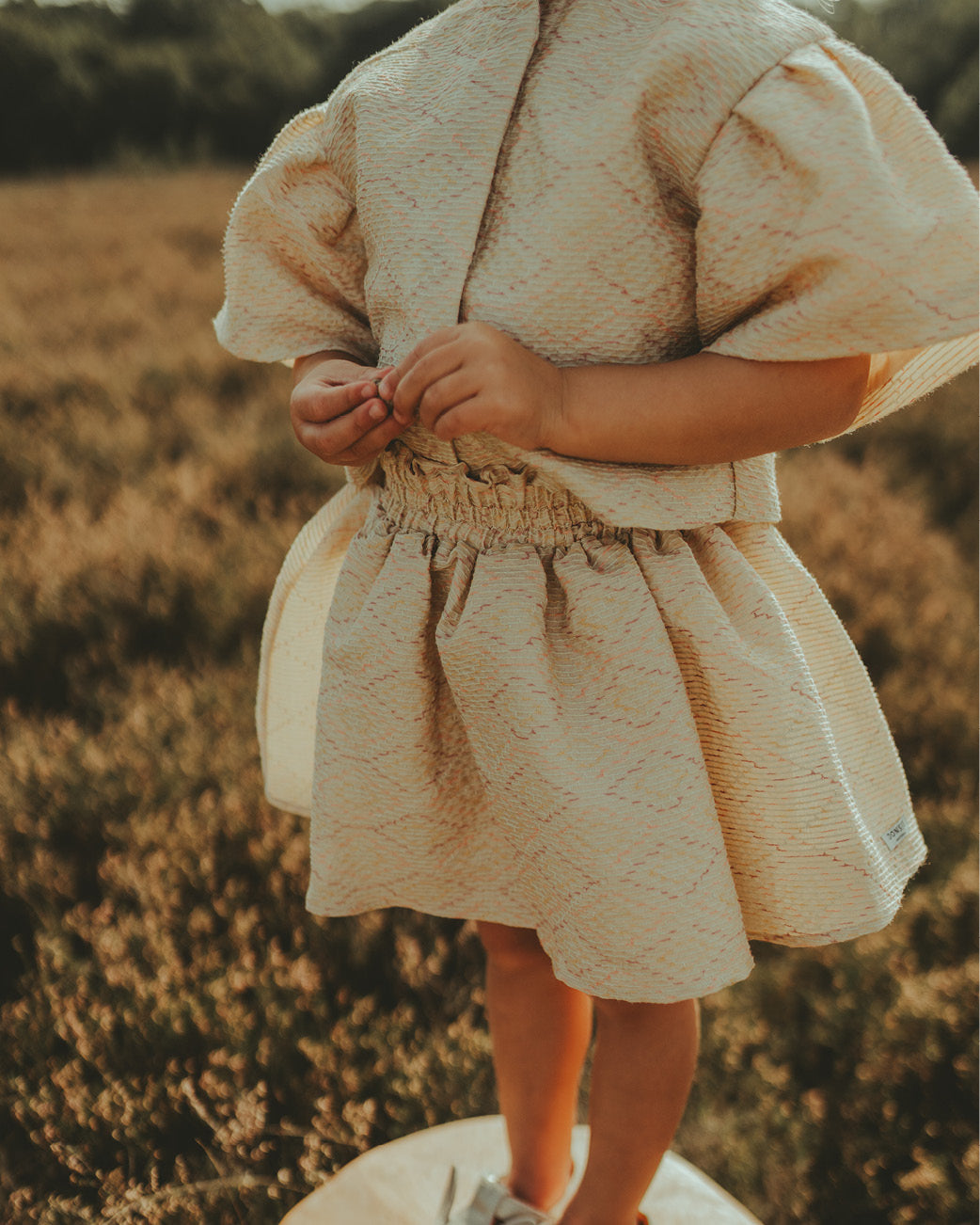 Donsje Amsterdam Childrens Girls Blouse In Light Beige