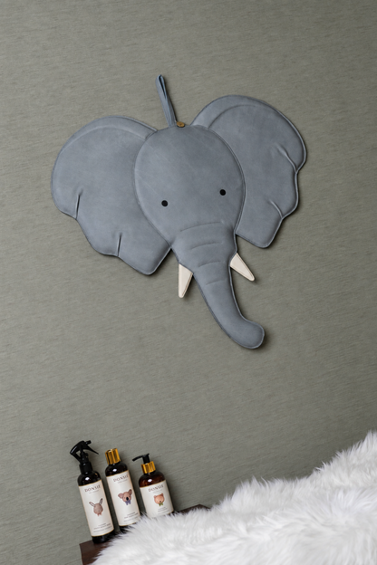 Guno Ornament Medium | Elephant | Grey Nubuck