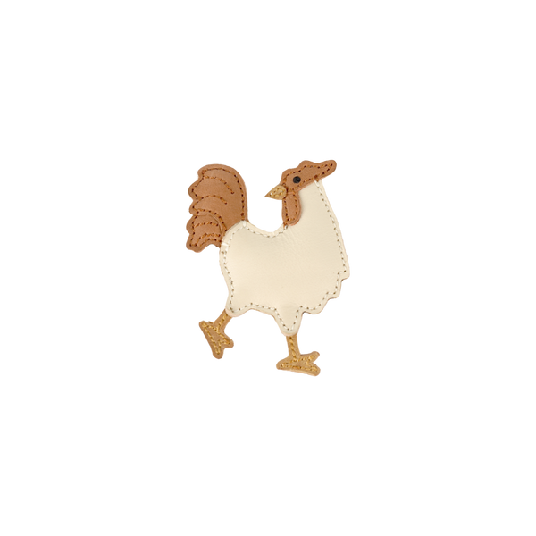 Chiem Clip | Rooster | Cream Leather