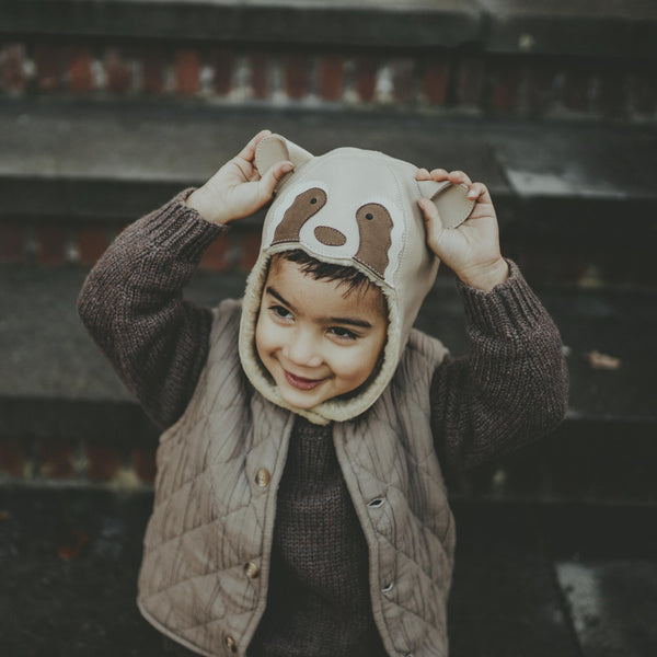 Kapi Special Hat | Raccoon | Ivory Classic Leather