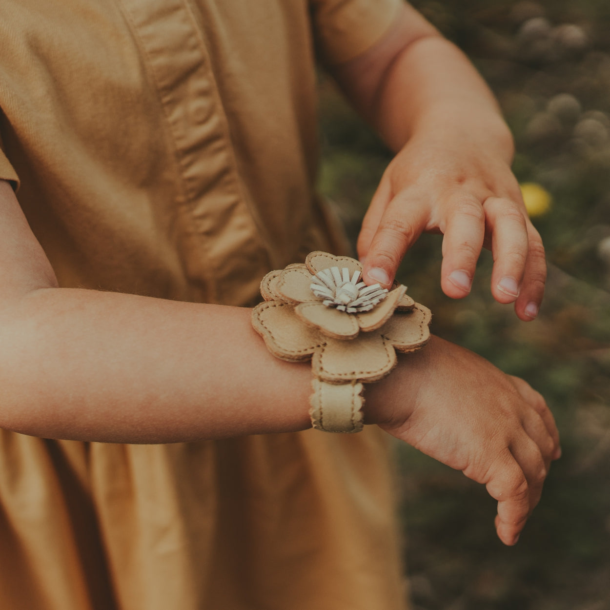 Zaza Bracelet | Buttercup | Gold Metallic Nubuck