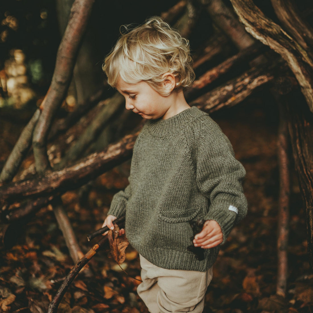 Louc Sweater | Forest Green Melange