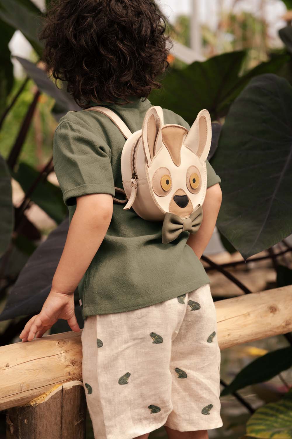 Tendo Backpack | Festive Lemur | Ivory Classic Leather