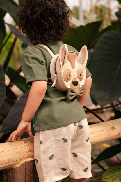 Tendo Backpack | Festive Lemur | Ivory Classic Leather